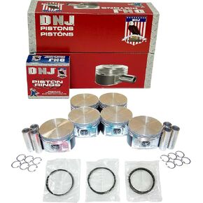 DNJ PRK140 Piston and Ring Kit For 1998-2010 Chrysler Dodge 300 Avenger Charger Concorde Intrepid Magnum Sebring Stratus 2.7L V6 DOHC 24V Naturally Aspirated
