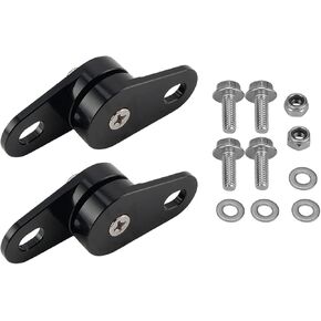 NICECNC 2PCS Black Exhaust tube Hanger Bracket Muffler Mount Compatible with Yamaha Banshee 350 YFZ350 1987 1988 1989 1990-2000 2001 2002 2003 2004 2005 2006, YFZ350SE 2005 2006, See Fitments