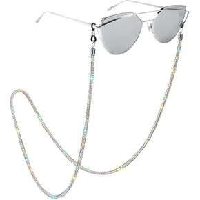 Soleebee Eyeglass Chain for Women, Bling Crystal Rhinestone Glasses Chain, Stylish Sunglass Strap Holder around Neck
