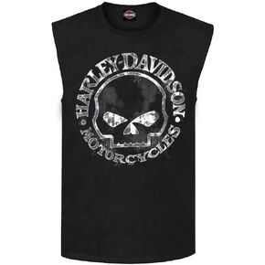 Harley-Davidson Men's Willie G Skull Muscle Tank Top, Black T-Shirt 30296644