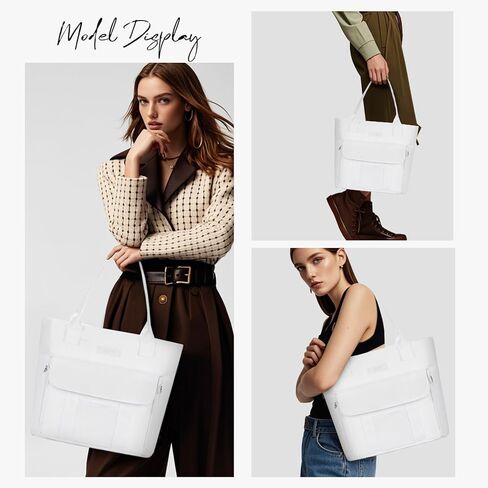Tote Bag for Women Handbags Shoulder Crossbody Bags with Multiple Zipper Pocket for Work in Kuwait