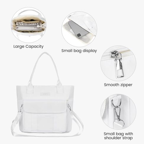 Tote Bag for Women Handbags Shoulder Crossbody Bags with Multiple Zipper Pocket for Work in Kuwait