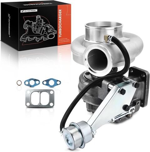 A-Premium الشاحن التوربيون التوربيني الكامل مع حشية ومشغل Wastegate متوافق مع Dodge RAM 2500 3500 1996 1997 1998 L6 5.9L الإرسال اليدوي in Kuwait
