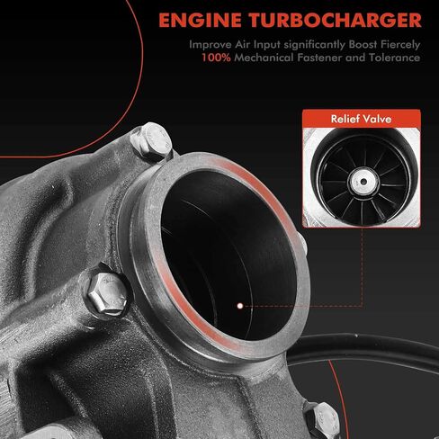 A-Premium الشاحن التوربيون التوربيني الكامل مع حشية ومشغل Wastegate متوافق مع Dodge RAM 2500 3500 1996 1997 1998 L6 5.9L الإرسال اليدوي in Kuwait