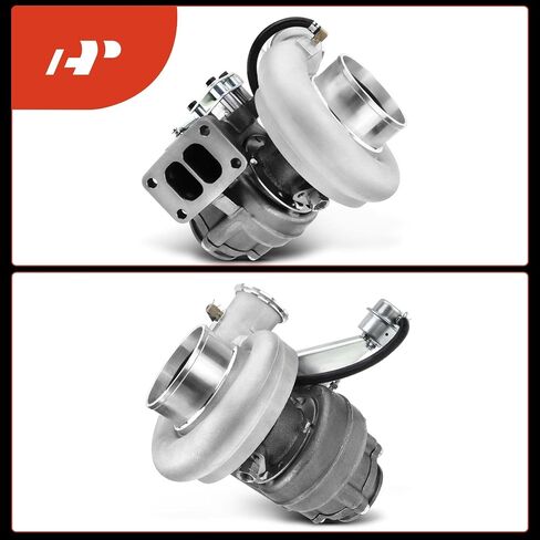 A-Premium الشاحن التوربيون التوربيني الكامل مع حشية ومشغل Wastegate متوافق مع Dodge RAM 2500 3500 1996 1997 1998 L6 5.9L الإرسال اليدوي in Kuwait