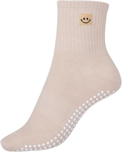 Smirk Co. Pilates Socks - Extra Grip, Adaptive Flex-Fit Non-Slip Socks for Yoga, Hospital, Barre, Sports & Home Use for Women in Kuwait