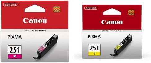 Canon CLI-251 أصفر متوافق مع طابعات iP7220، iP8720، iX6820، MG5420، MG5520/MG6420، MG5620/MG6620، MG6320، MG7120، MG7520، MX922/MX722 in Kuwait