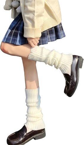 Leg Warmers Arm Warmers,Knitted Socks Gloves 80s Y2K Harajuku Accessory Kawaii Goth Gloves Socks in Kuwait