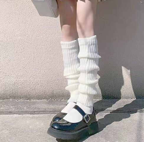 Leg Warmers Arm Warmers,Knitted Socks Gloves 80s Y2K Harajuku Accessory Kawaii Goth Gloves Socks in Kuwait
