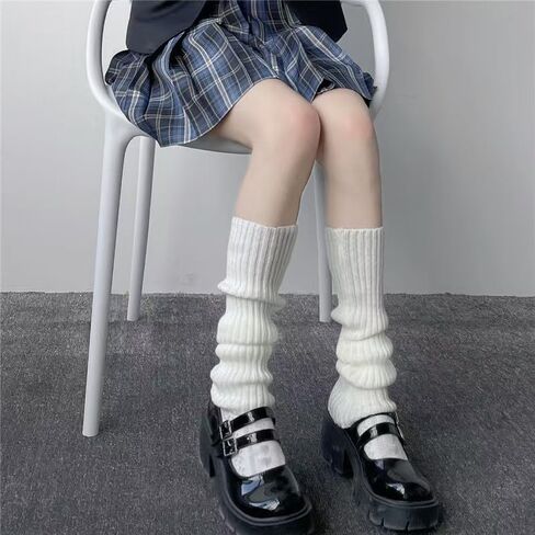 Leg Warmers Arm Warmers,Knitted Socks Gloves 80s Y2K Harajuku Accessory Kawaii Goth Gloves Socks in Kuwait