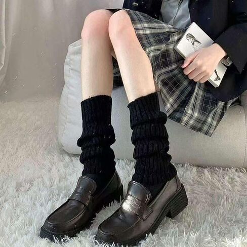 Leg Warmers Arm Warmers,Knitted Socks Gloves 80s Y2K Harajuku Accessory Kawaii Goth Gloves Socks in Kuwait