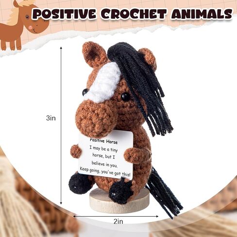 Seenelling Positive Mahjong Friends Crochet Gifts for Women Men Handmade in Kuwait