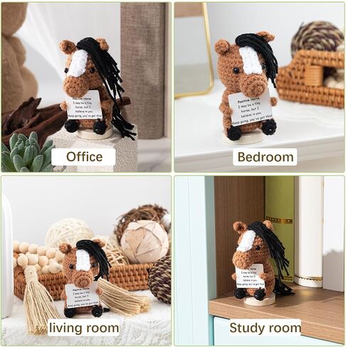 Seenelling Positive Mahjong Friends Crochet Gifts for Women Men Handmade in Kuwait
