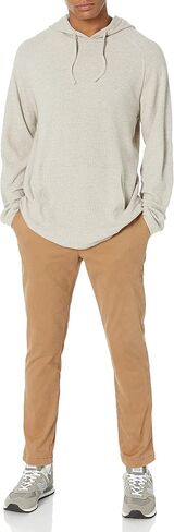 Amazon Essentials Men's Pullover Hoodie, Long-Sleeve Slub Thermal (Previously GoodThreads) in Kuwait