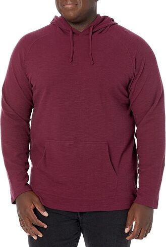 Amazon Essentials Men's Pullover Hoodie, Long-Sleeve Slub Thermal (Previously GoodThreads) in Kuwait
