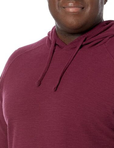 Amazon Essentials Men's Pullover Hoodie, Long-Sleeve Slub Thermal (Previously GoodThreads) in Kuwait