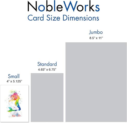 The Best Card Company - 10 Unique Blank Watercolor Animal Note Card Box Set 4 x 5 Inch + Envelopes (10 Unique Designs) Kids Greeting Cards, Camp Stationery, Funky Rainbow Wildlife M4948OCB-B1x10 in Kuwait
