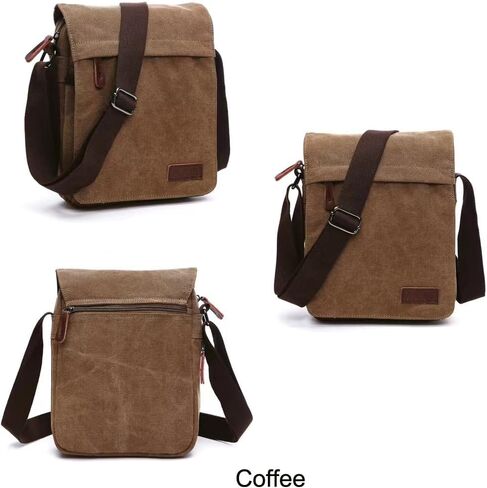 Small retro canvas messenger men's crossbody bag and shoulder bag in Saudi Arabia