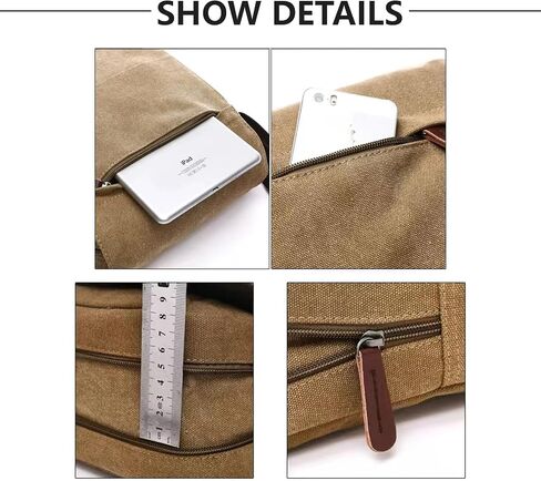 Small retro canvas messenger men's crossbody bag and shoulder bag in Saudi Arabia