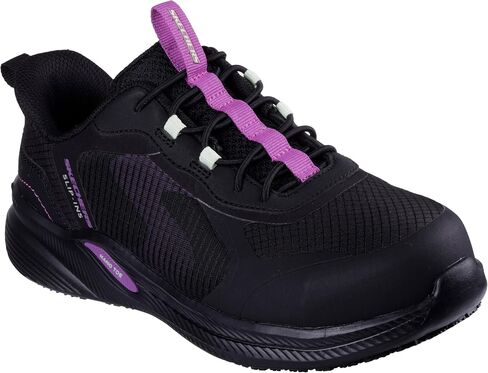 Skechers Women's Bungee Lace Athletic Hands Free-Slip-INS Carbix Carbix Industrial Shoe in Saudi Arabia