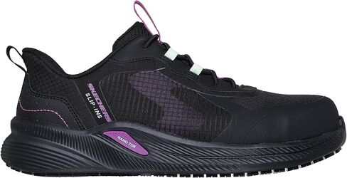 Skechers Women's Bungee Lace Athletic Hands Free-Slip-INS Carbix Carbix Industrial Shoe in Saudi Arabia