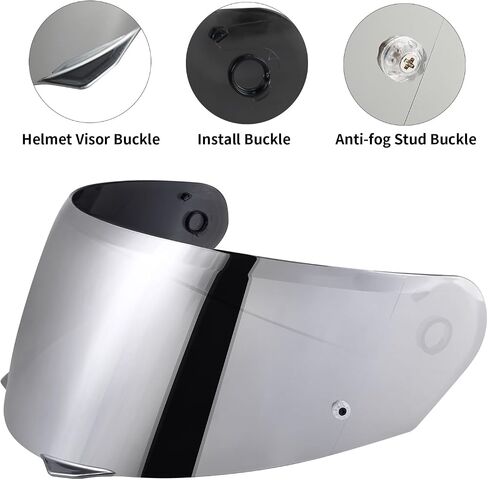 VCOROS I90 Helmet Shield Replacement, I90 Helmet Visor Shield Compatible with HJ-33 Helmet Accessories (Clear) in Kuwait