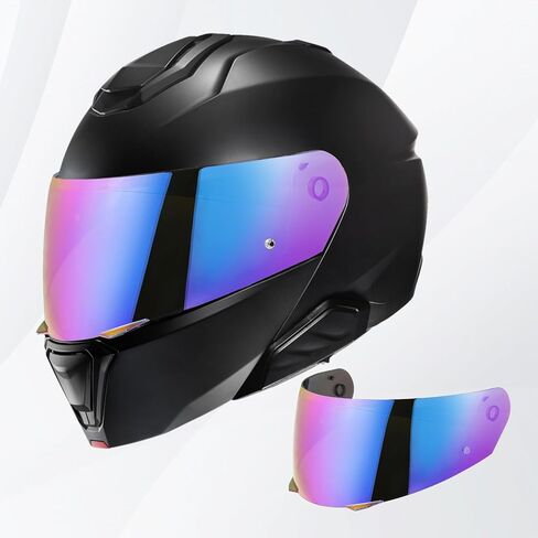 استبدال درع الخوذة Vcoros I90 ، I90 خوذة درع متصل بملحقات خوذة HJ-33 (Chrome Silver) in Kuwait