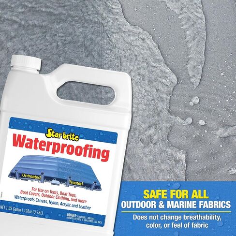 STAR BRITE Waterproofing Spray, Waterproofer + Stain Repellent + UV Protection for Boat Covers, Car Covers, Bimini Tops, Tents, Jackets, Backpacks, Boots, Awnings, Patio Covers & More in Kuwait
