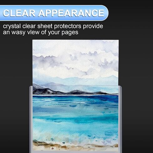 Sherr 2 Pcs 18 x 24 Inches Rigid Print Protectors Clear Hard Plastic Sheet Protectors Poster Sleeves for Protect Store and Display Photographs, Prints and Documents in Saudi Arabia