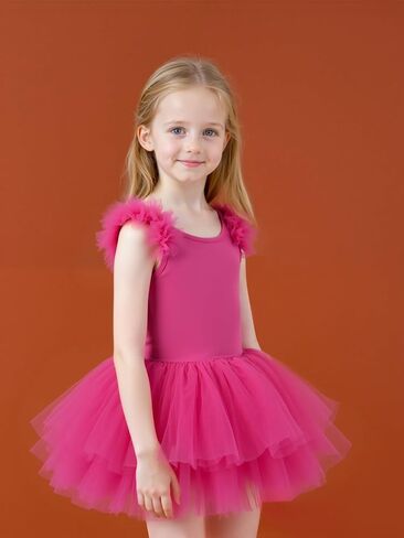 KARETT Toddler Ballet Outfit Sleeveless with Snap Gymnastics Leotards for Girls 1-7Y in Saudi Arabia