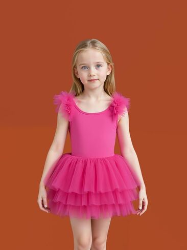 KARETT Toddler Ballet Outfit Sleeveless with Snap Gymnastics Leotards for Girls 1-7Y in Saudi Arabia