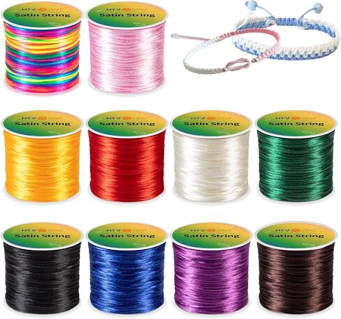 HTVRONT Stretchy Bracelet String - 1mm Elastic String for Bracelet Making, 120m Elastic Cord for Bead Bracelets, Clear Bead String for Jewelry Making, Includes Bead Needle in Saudi Arabia