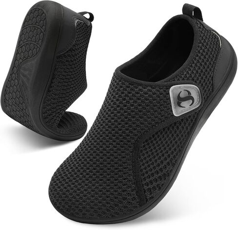 Womens Walking Shoes Comfortable Wide Diabetic Shoes Adjustable Zero Drop Edema Shoe Breathable Neuropathy Nursing Shoes Casual Wide Width Sneakers in Kuwait