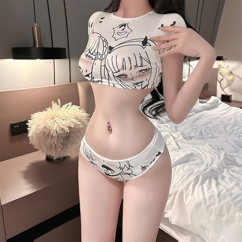 Cosplay للسيدات الرسوم المتحركة الأنيمي kawaii لطيف الانقسام DVA Slim Fitting عالية الخصر in Kuwait