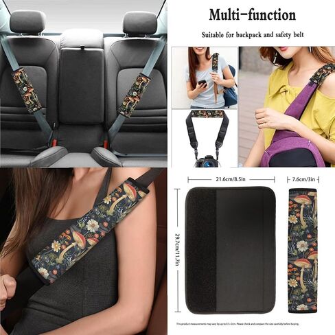 13 حزمة إكسسوارات سيارة Cottagecore Daisy زهرة مقعد السيارة تغطي الملاءمة العالمية ، أغطية عجلة القيادة ، وسادات حزام الأمان ، حامل أحمر الشفاه ، كوستر ، واقي داخلي للسيارات للنساء للنساء in Kuwait