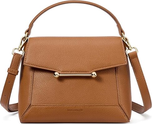 BOSTANTEN Small Crossbody Bags for Women Trendy Top Handle Shoulder Purse Vegan Leather Handbags with Flap in Kuwait