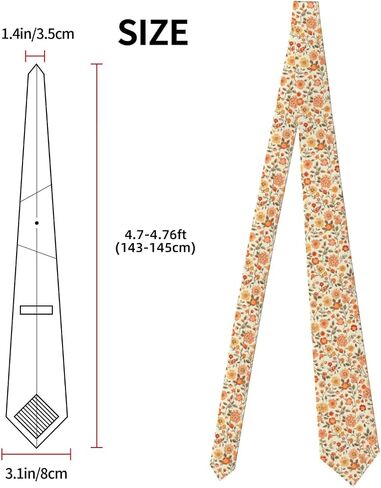 Dekifnhg Floral Men's Tie Funny Neckties Wedding Holdy Homts in Kuwait