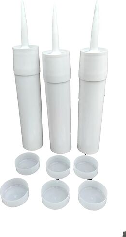 Reusable Empty Caulk Tube - REFILLABLE CAULKING Cartridge 5 oz. - 3 Pack - Made in USA (5 oz. Tubes) in Kuwait