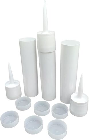 Reusable Empty Caulk Tube - REFILLABLE CAULKING Cartridge 5 oz. - 3 Pack - Made in USA (5 oz. Tubes) in Kuwait