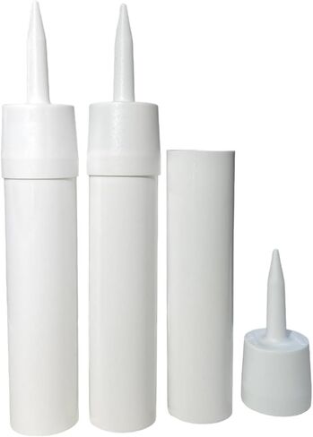 Reusable Empty Caulk Tube - REFILLABLE CAULKING Cartridge 5 oz. - 3 Pack - Made in USA (5 oz. Tubes) in Saudi Arabia