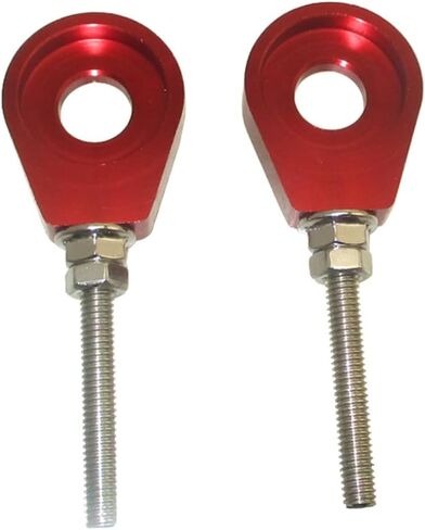 6061-T6 Billet Aluminum Chain Adjusters For Honda CRF50 CRF70 CRF110 CRF125 Z50J KLX110 KLX 110 All Years And Models Monkey Pit Dirt Bike (Red) in Saudi Arabia