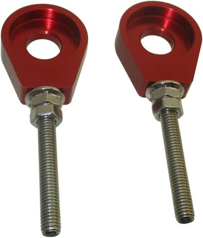 6061-T6 Billet Aluminum Chain Adjusters For Honda CRF50 CRF70 CRF110 CRF125 Z50J KLX110 KLX 110 All Years And Models Monkey Pit Dirt Bike (Red) in Saudi Arabia