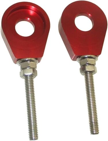 6061-T6 Billet Aluminum Chain Adjusters For Honda CRF50 CRF70 CRF110 CRF125 Z50J KLX110 KLX 110 All Years And Models Monkey Pit Dirt Bike (Red) in Saudi Arabia