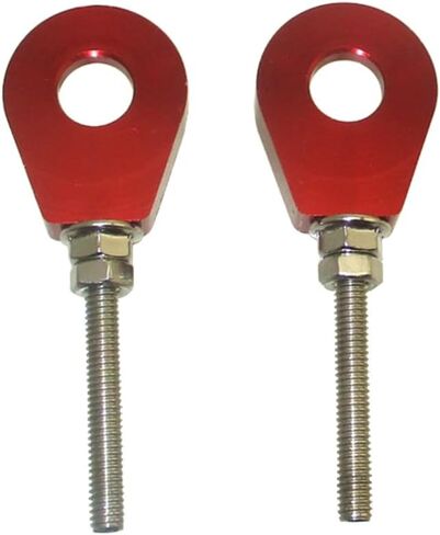 6061-T6 Billet Aluminum Chain Adjusters For Honda CRF50 CRF70 CRF110 CRF125 Z50J KLX110 KLX 110 All Years And Models Monkey Pit Dirt Bike (Red) in Saudi Arabia