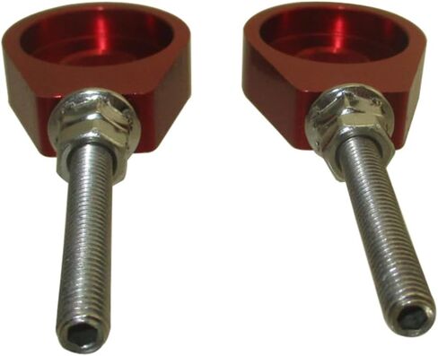 6061-T6 Billet Aluminum Chain Adjusters For Honda CRF50 CRF70 CRF110 CRF125 Z50J KLX110 KLX 110 All Years And Models Monkey Pit Dirt Bike (Red) in Saudi Arabia