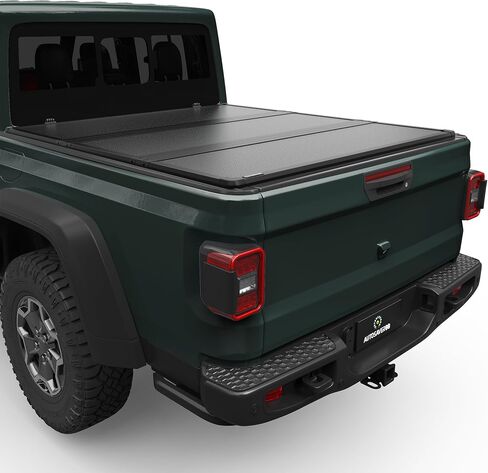AUTOSAVER88 FRP Hard Tri-fold Truck Bed Tonneau Cover Compatible with Jeep Gladiator JT 2020 2021 2022 2023 2024 2025 5 ft Bed with Trail Rail System in Saudi Arabia