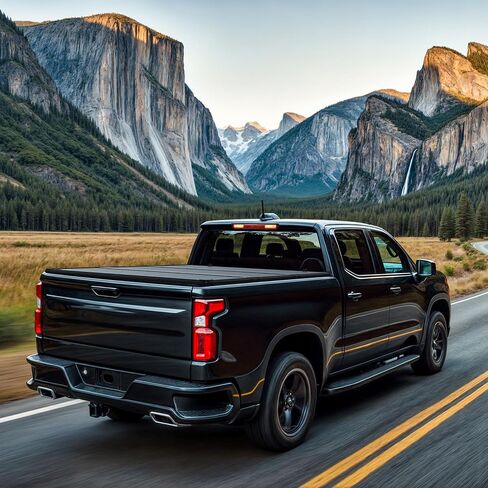 AUTOSAVER88 FRP Hard Tri-fold Truck Bed Tonneau Cover Compatible with Jeep Gladiator JT 2020 2021 2022 2023 2024 2025 5 ft Bed with Trail Rail System in Saudi Arabia