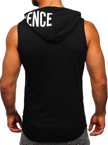 Flyfirefly Men's 2 Pack Pack Toiling Tank Tops Bodybuilding Athletic Muscle Muscle Cut Off Tirt Gym Hoodies in Kuwait