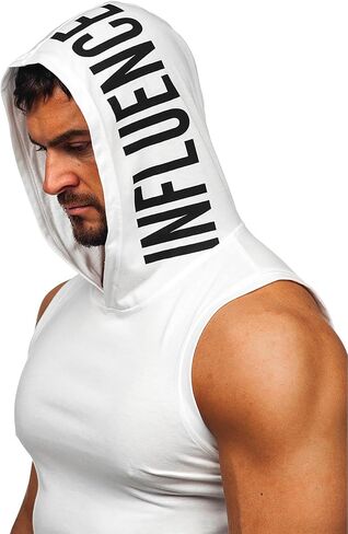 Flyfirefly Men's 2 Pack Pack Toiling Tank Tops Bodybuilding Athletic Muscle Muscle Cut Off Tirt Gym Hoodies in Kuwait