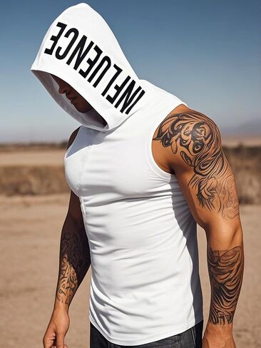 Flyfirefly Men's 2 Pack Pack Toiling Tank Tops Bodybuilding Athletic Muscle Muscle Cut Off Tirt Gym Hoodies in Kuwait